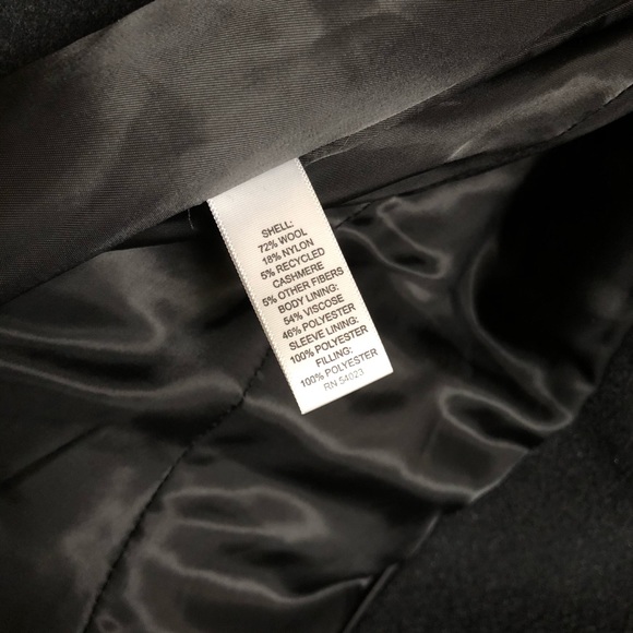 EUC Banana Republic Charcoal Wool Blend Coat - Picture 7 of 7